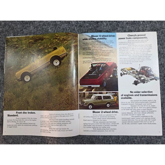1972 Chevrolet Trucks Blazer Sales Brochure Vintage Advertising 8.5x11 Vtg - Picture 5 of 6
